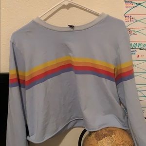 Rainbow crop top